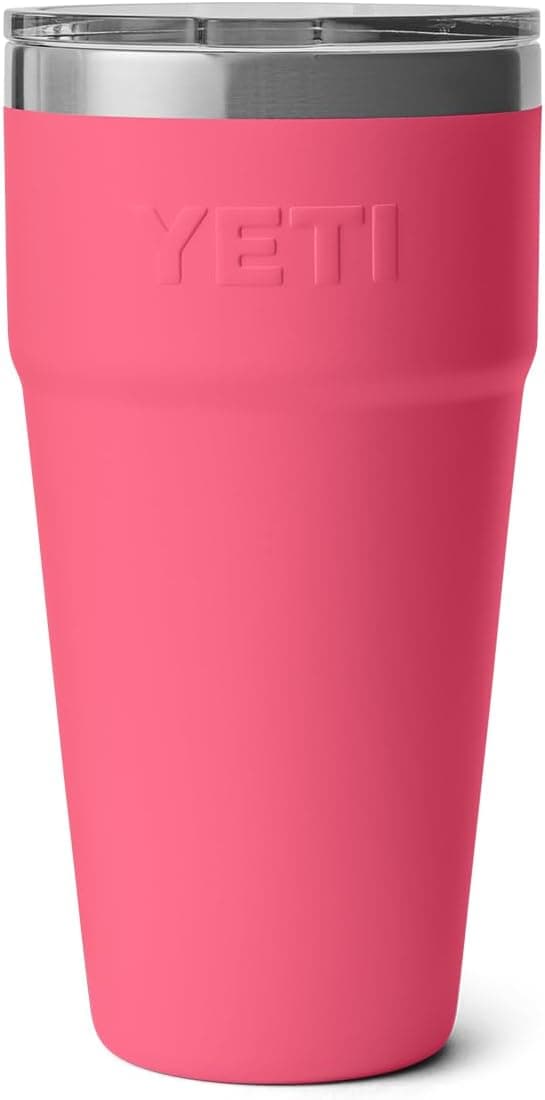 YETI Rambler 30 oz Stackable Tumbler, Stainless Steel, Vacuum Insulated with MagSlider Lid, Tropical Pink : Home &amp; Kitchen thumbnail 5