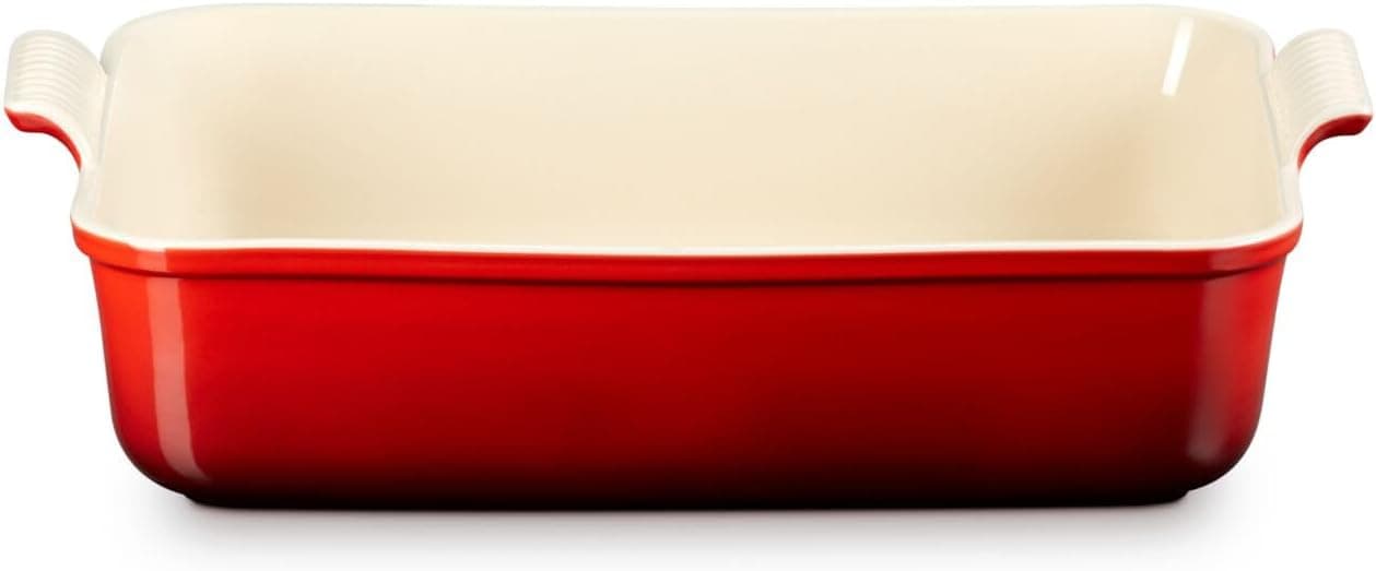 Le Creuset Heritage Deep Rectangular Lasagna Dish - Cerise thumbnail 2