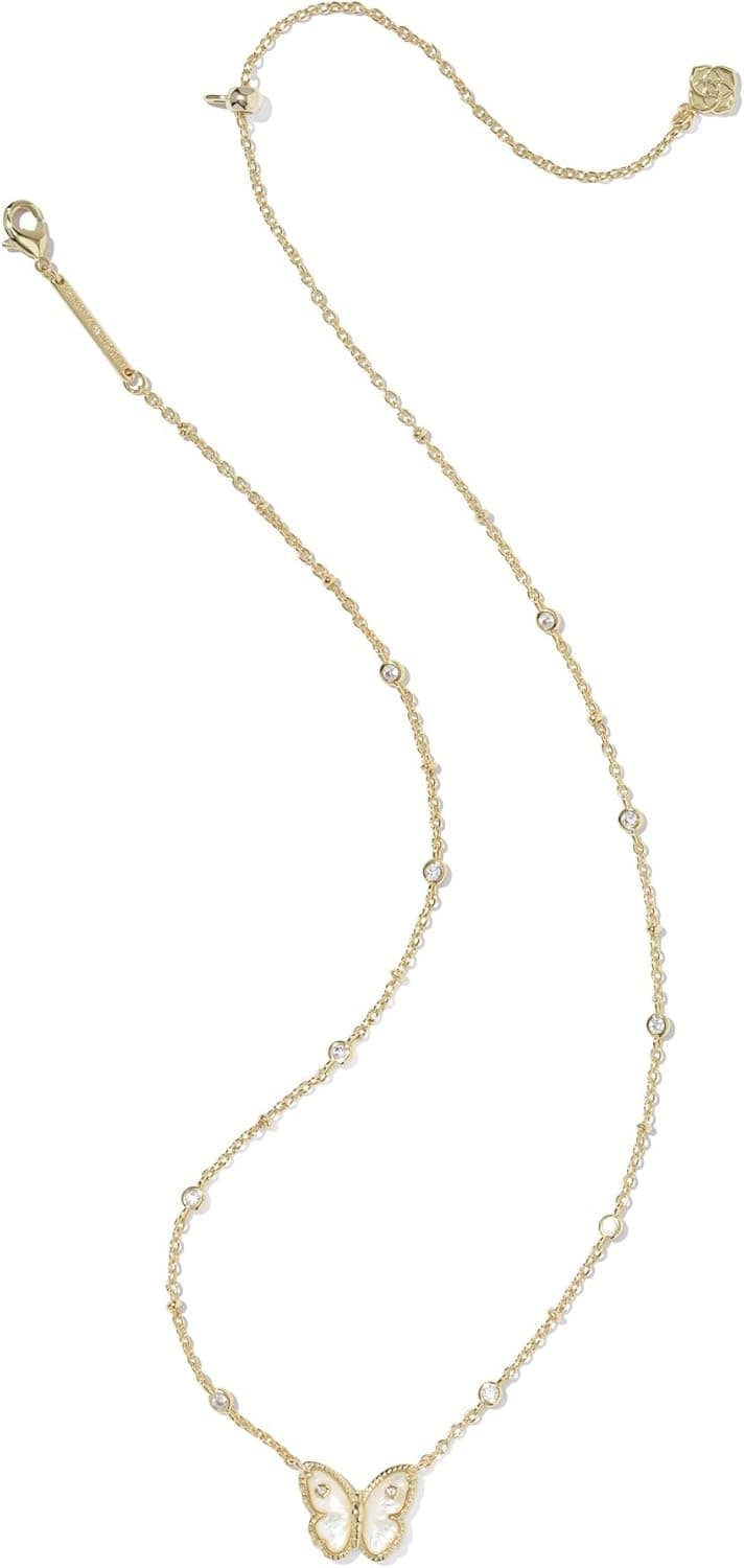 Kendra Scott Cailey Butterfly Pendant Necklace in Ivory Mother of Pearl thumbnail 2