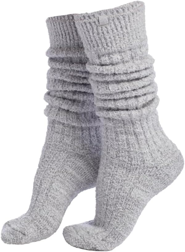 Softies Marshmallow Slouch Socks for Women Ultra Soft Plush Lounge Socks with Non Slip Grippers One Size Cozy Comfort, Heather Grey, One Size Fits All : Clothing, Shoes &amp; Jewelry — Spring Gift Ideas gift idea