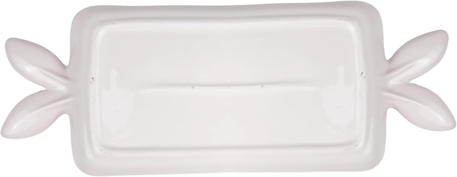 Ceramic Easter Serving Tray - White Bunny Platter thumbnail 2
