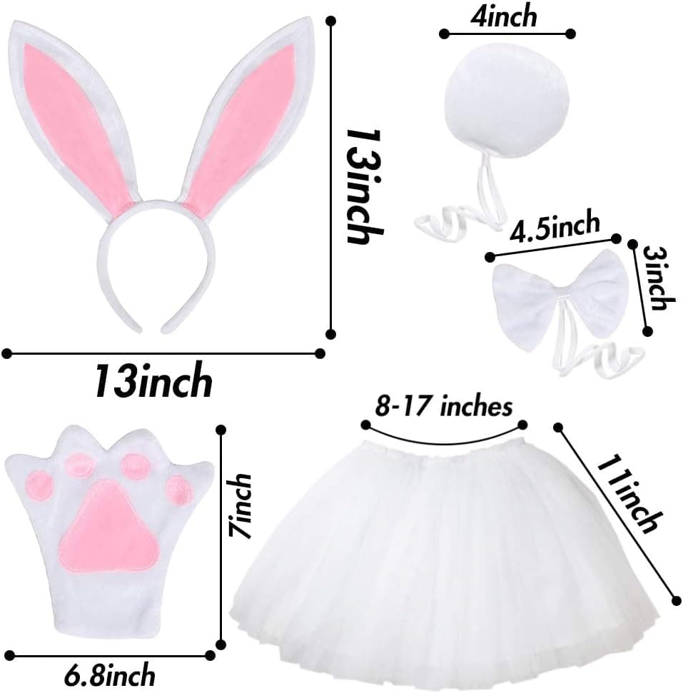 5-Piece Easter Bunny Costume Accessories Set for Kids thumbnail 4
