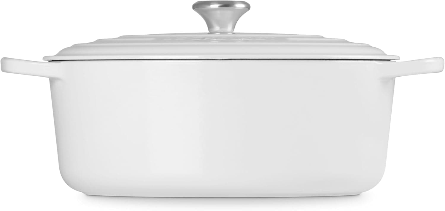 Le Creuset Enameled Cast Iron Signature Oval Dutch Oven, 8 qt., White: Home &amp; Kitchen thumbnail 4