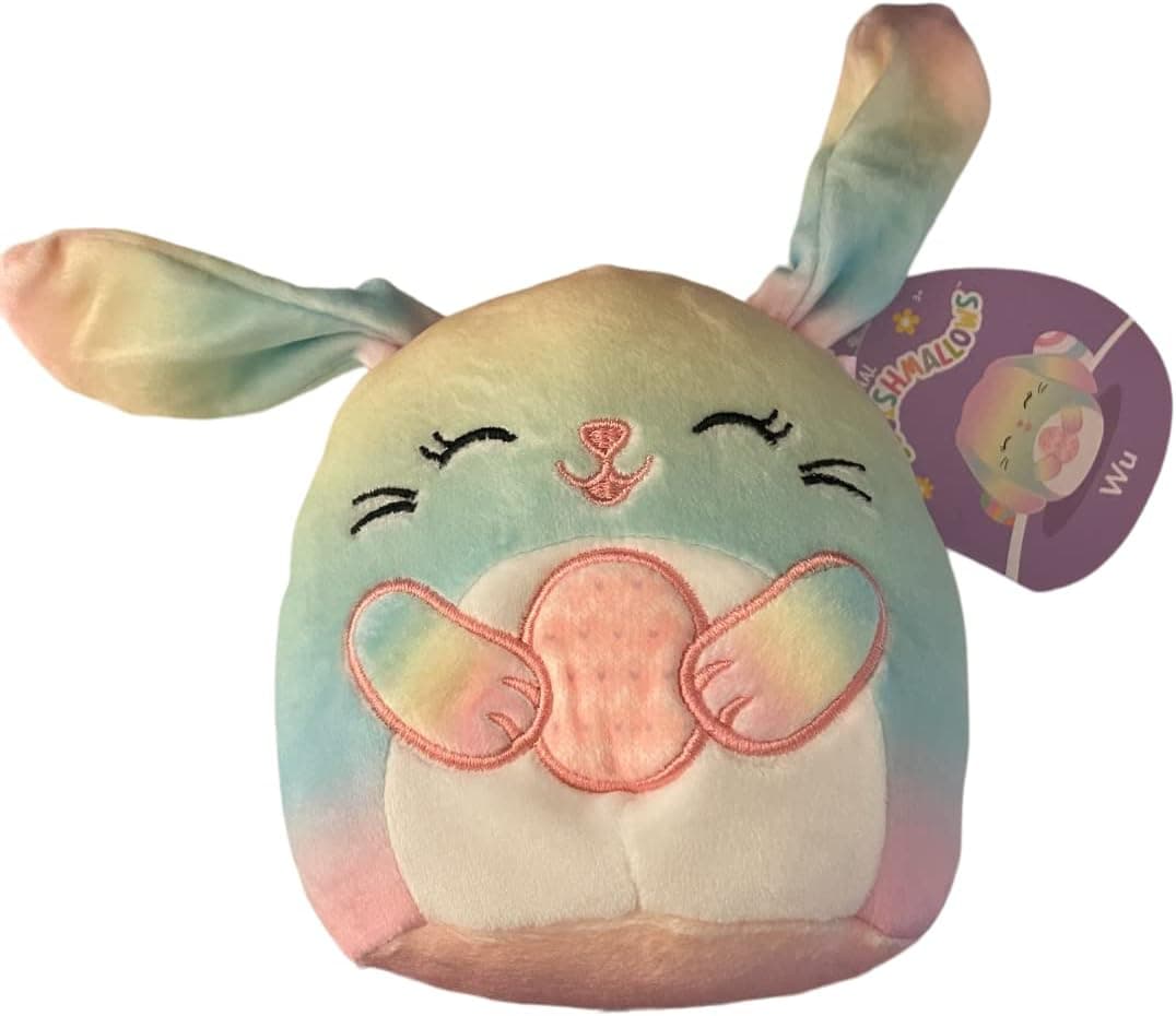 Squishmallow Easter Squad Spring 2023 Rainbow Bunny Plush image 1