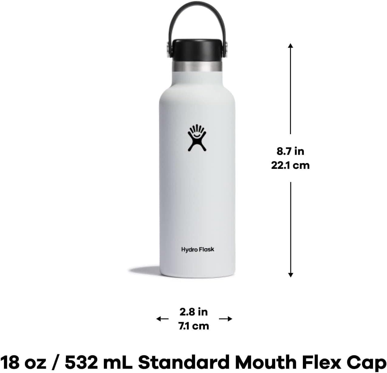 Hydro Flask Standard Flex Cap White 18 Oz thumbnail 3