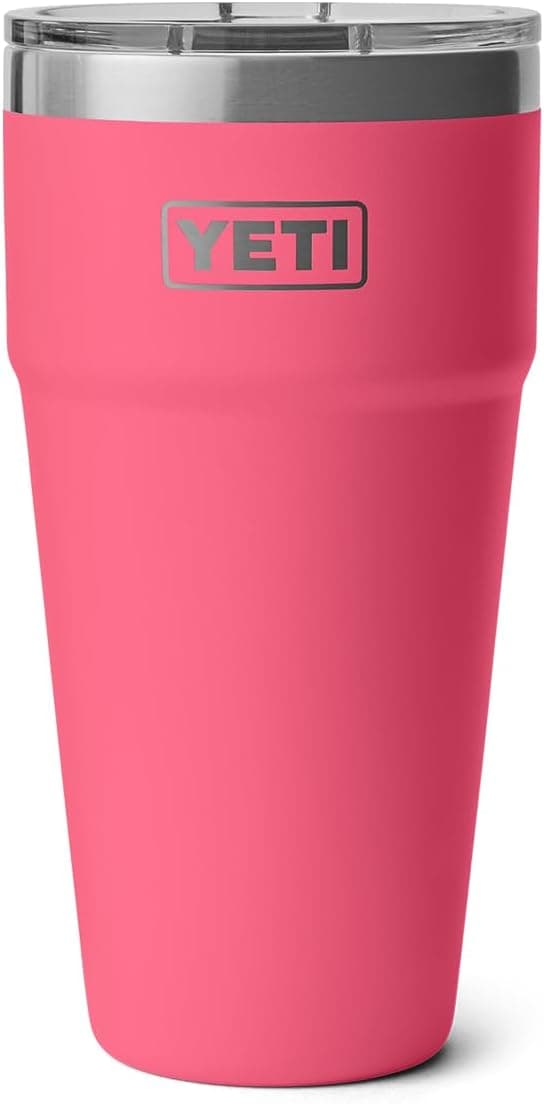 YETI Rambler 30 oz Stackable Tumbler, Stainless Steel, Vacuum Insulated with MagSlider Lid, Tropical Pink : Home &amp; Kitchen thumbnail 3