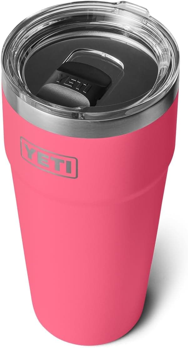 YETI Rambler 30 oz Stackable Tumbler, Stainless Steel, Vacuum Insulated with MagSlider Lid, Tropical Pink : Home &amp; Kitchen image 1
