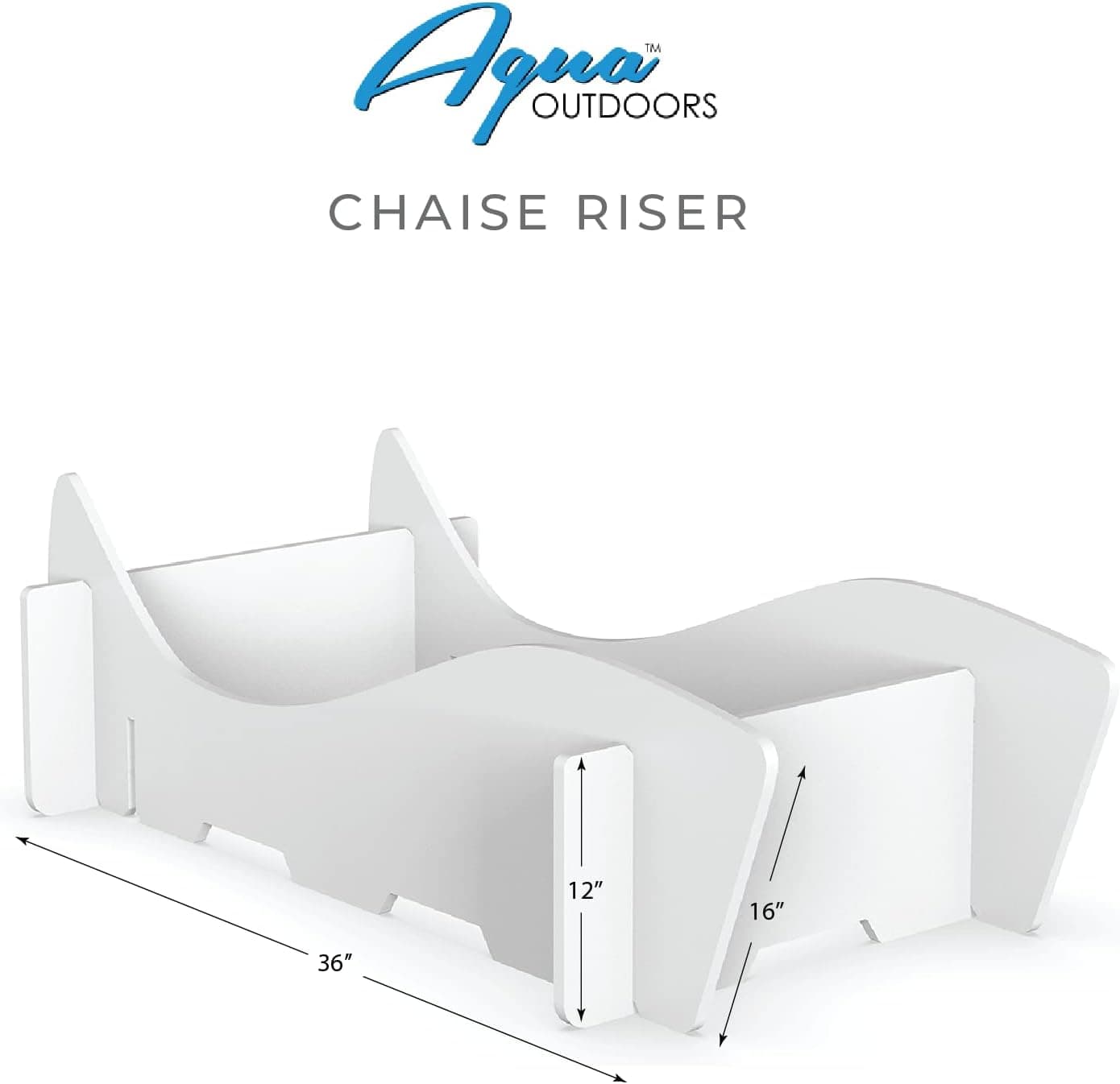 Aqua Outdoors Chaise Lounge Set with Side Table and Pillows thumbnail 3