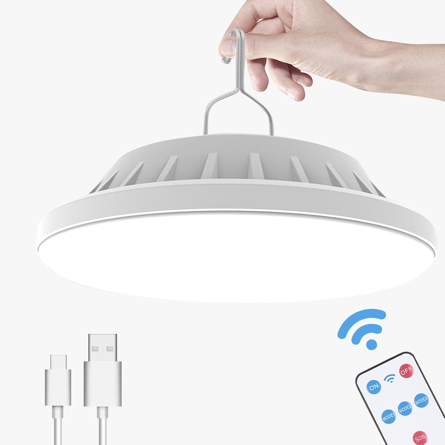 Solar Camping Lantern with Remote Control image 1