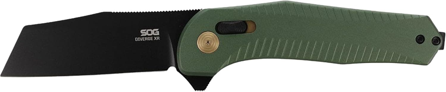 SOG Diverge XR Folding Knife - Forest Green and Black image 1