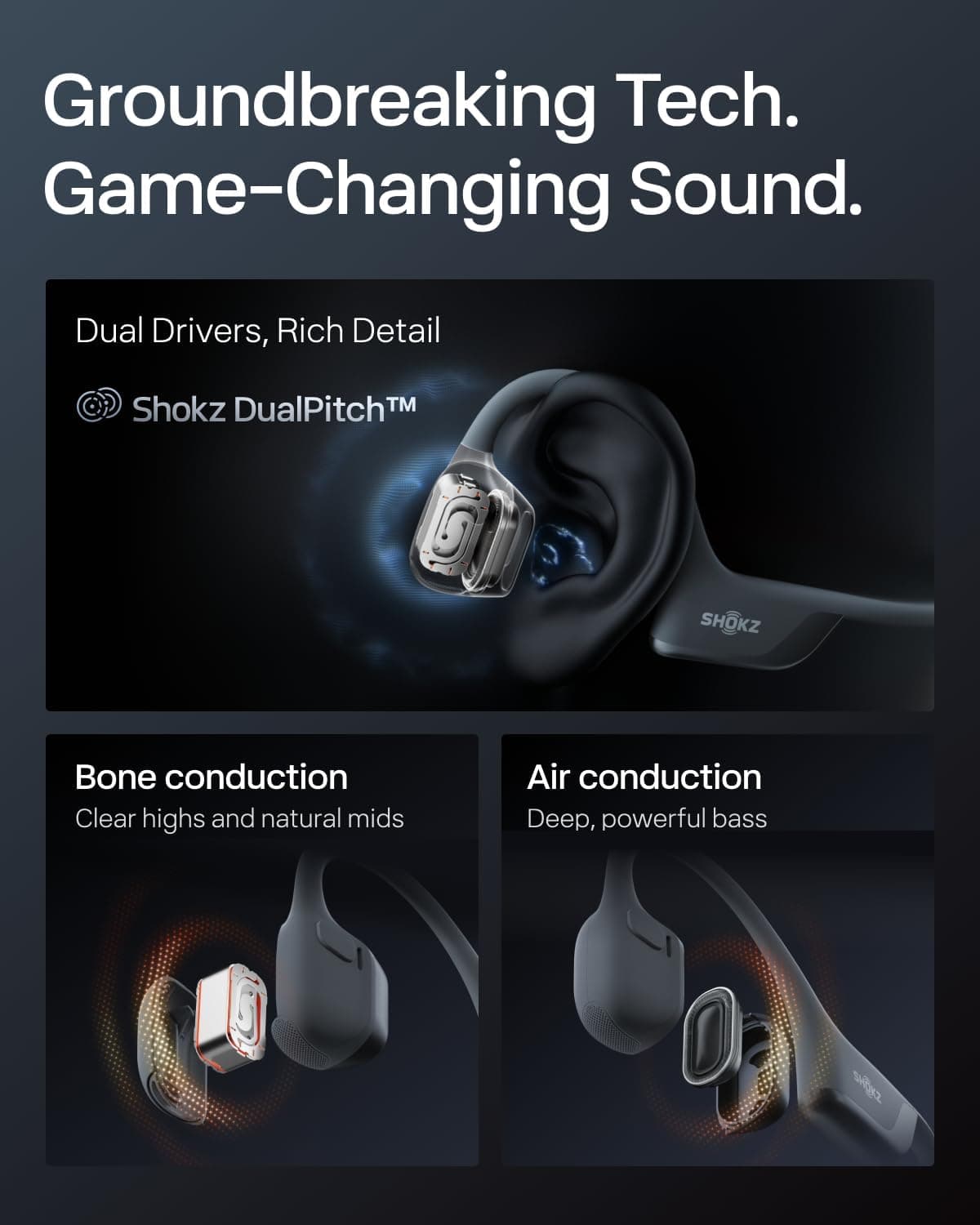 SHOKZ OpenRun Pro 2 Bone Conduction Headphones thumbnail 4