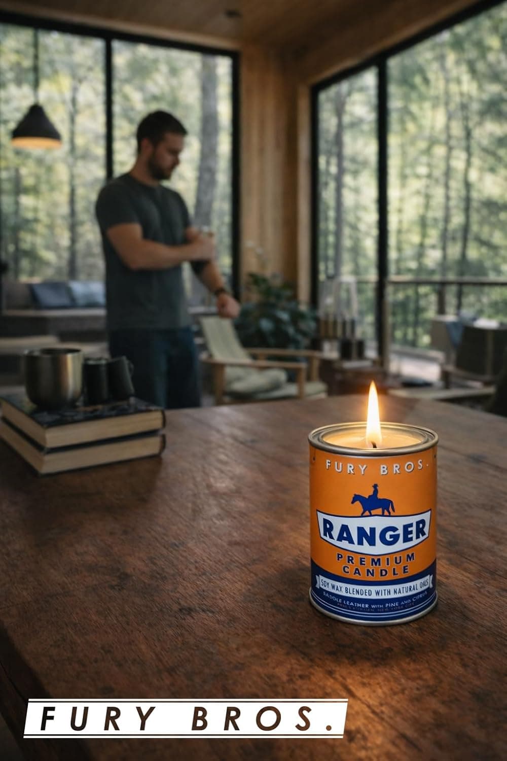 Fury Bros. Ranger Scented Candle - Saddle Leather Pine Citrus thumbnail 5