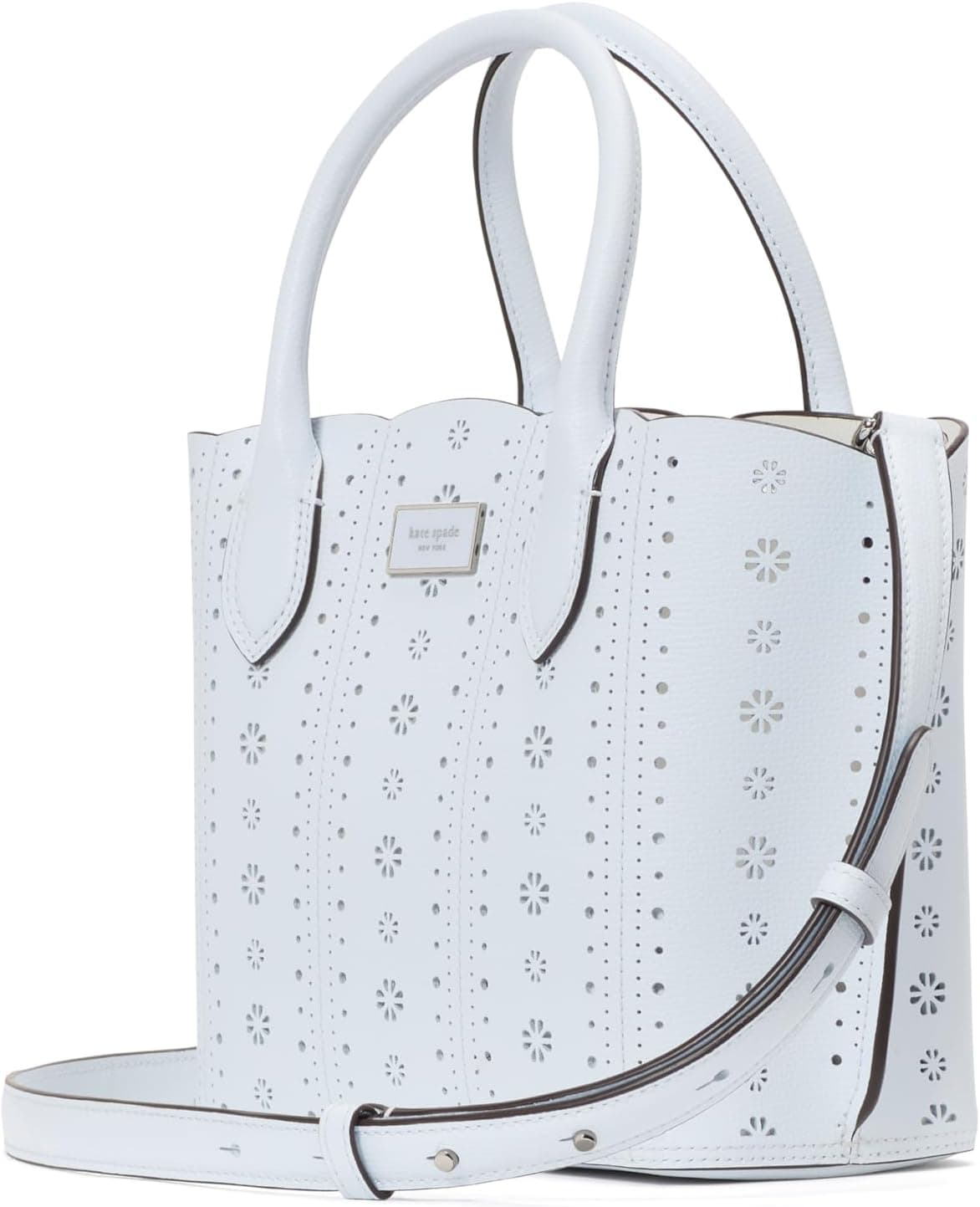 Kate Spade New York Suite Pointelle Crossgrain Leather Crossbody Tote thumbnail 2