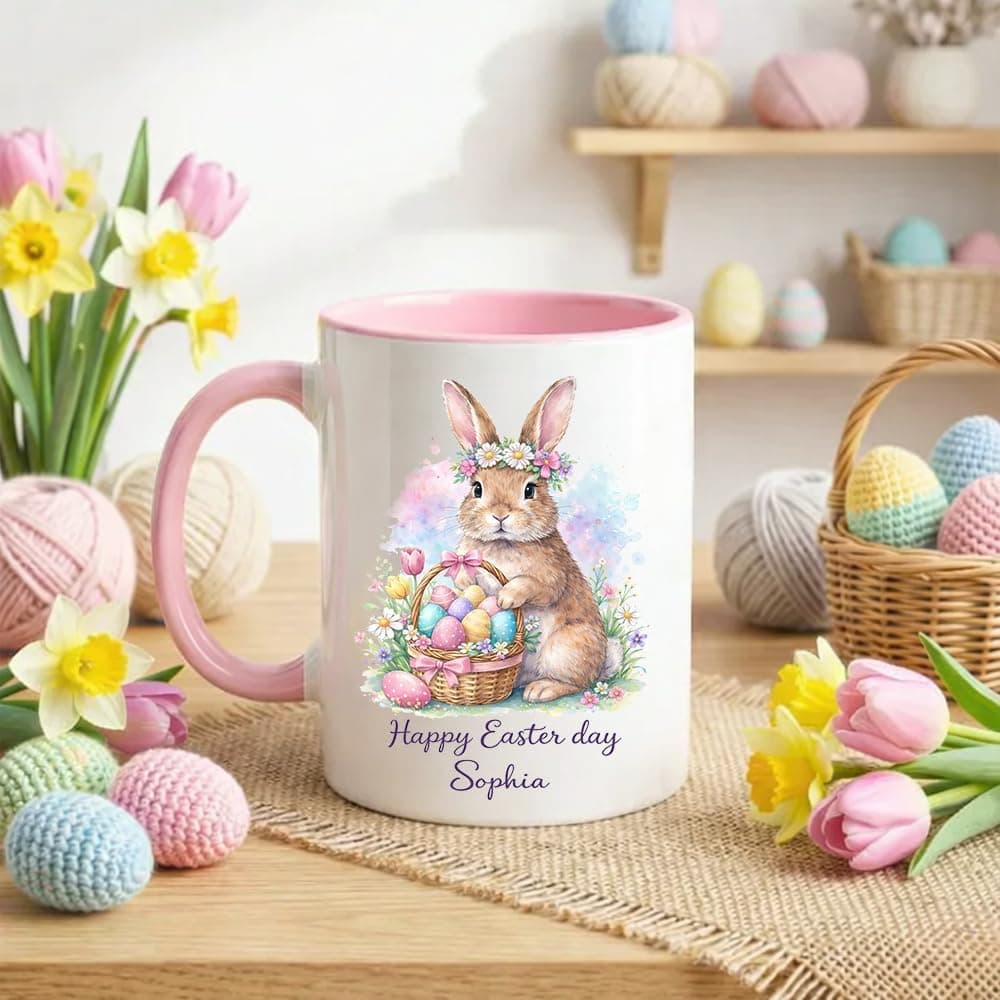 Personalized Easter Bunny Coffee Mug thumbnail 4