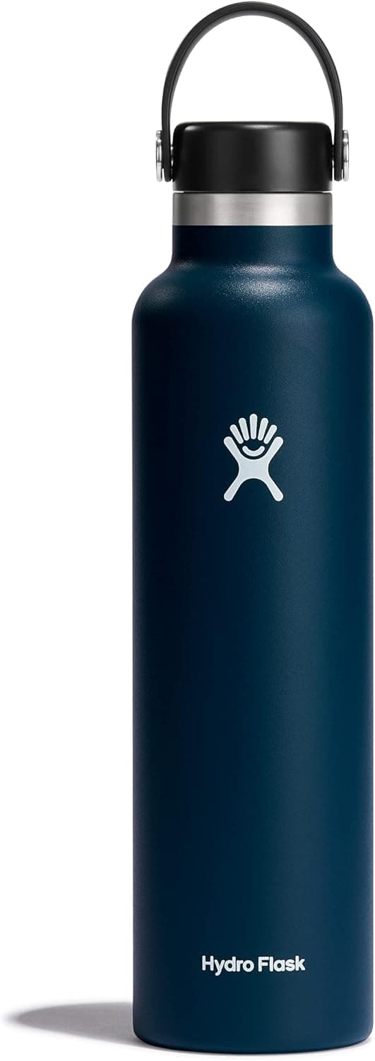 Hydro Flask Water Bottle - Insulated Stainless Steel - Non Spill, Leakproof in 24 Oz Indigo Blue : Sports &amp; Outdoors image 1