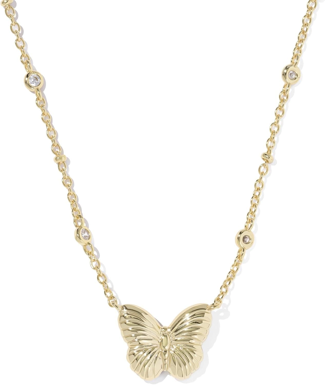 Kendra Scott Cailey Butterfly Pendant Necklace in Ivory Mother of Pearl thumbnail 3