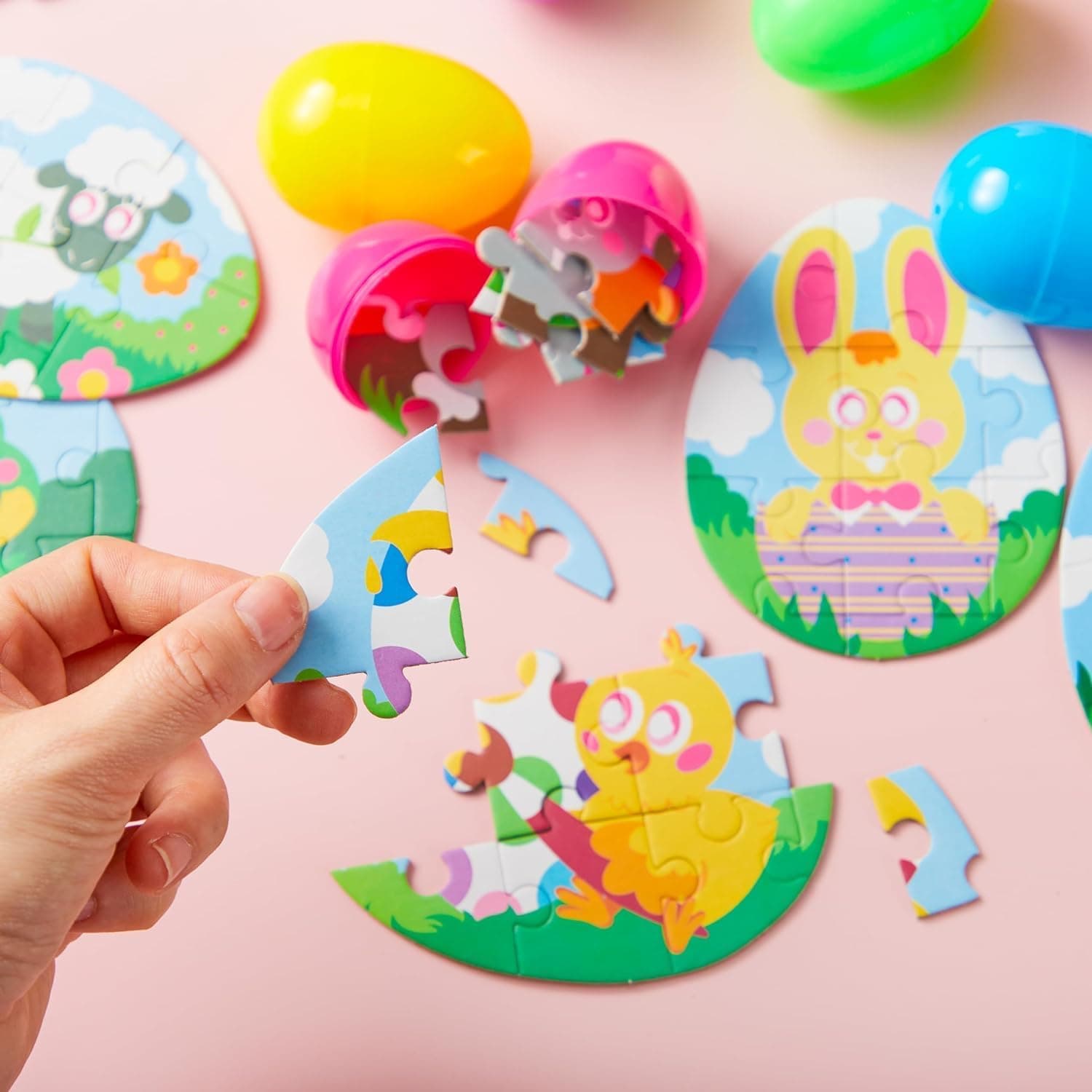 JOYIN 12 Piece Easter Eggs Jigsaw Puzzle Set thumbnail 2