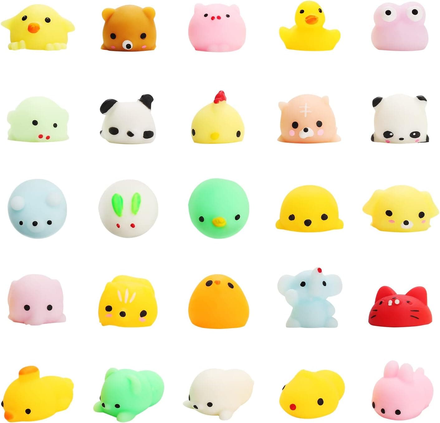 50 PCs Filled Easter Eggs with Mochi Squishy Toys, Squeeze Kawaii Animals Stress Relief Toys, Party Favors Classroom Prize Gift for Boys and Girls : Toys &amp; Games thumbnail 3