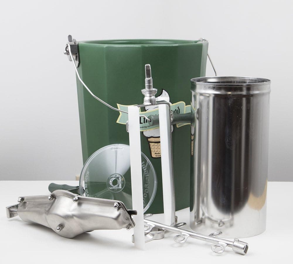 Immergood Stainless Steel 6 Qt. Hand Crank Ice Cream Maker thumbnail 3