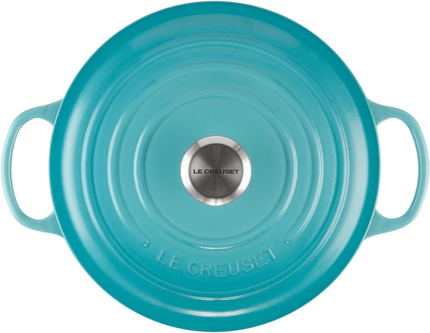 Le Creuset Enameled Cast Iron Signature Round Dutch Oven, 5.5 qt., Caribbean: Home &amp; Kitchen thumbnail 2