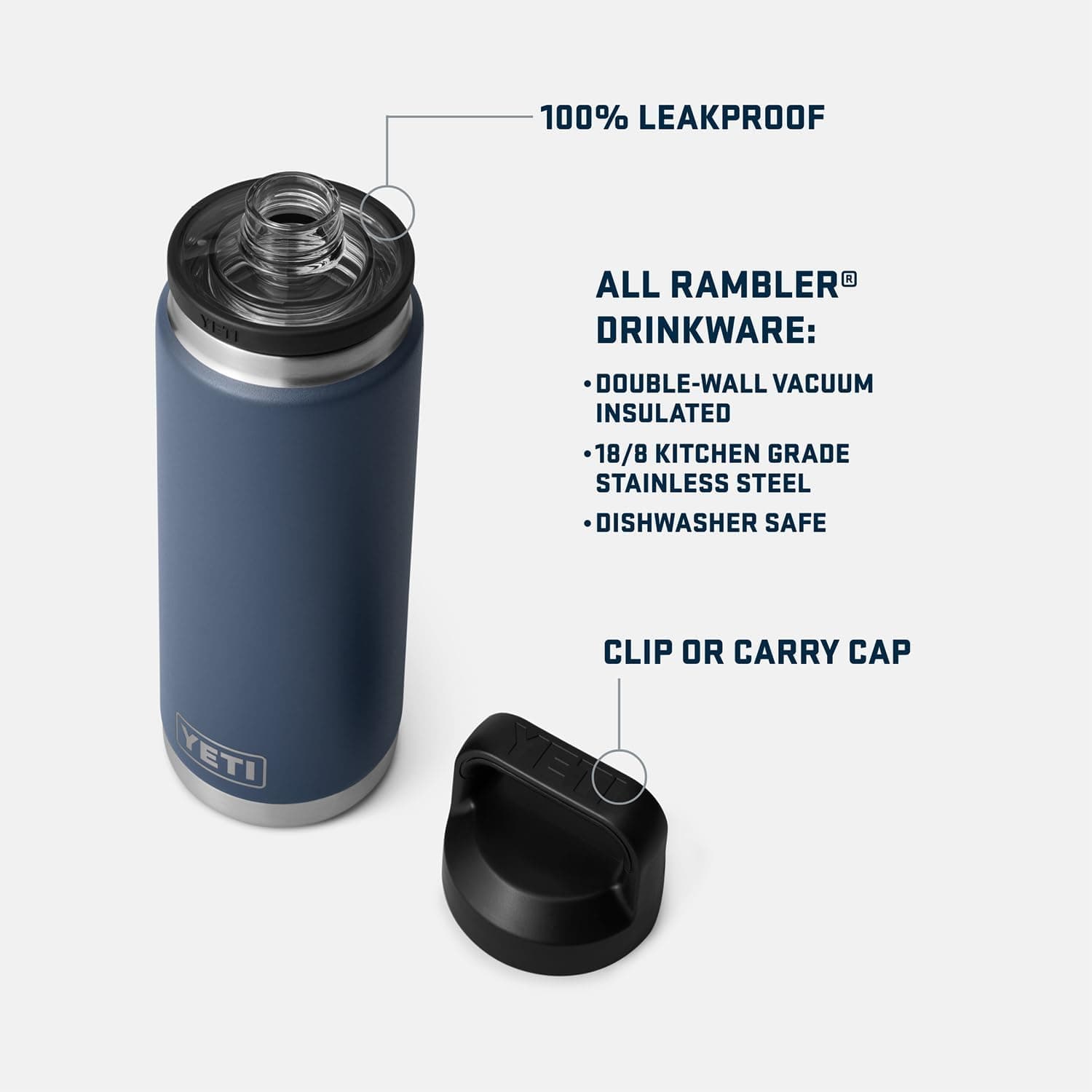 YETI Rambler 26 oz Bottle with Chug Cap thumbnail 2