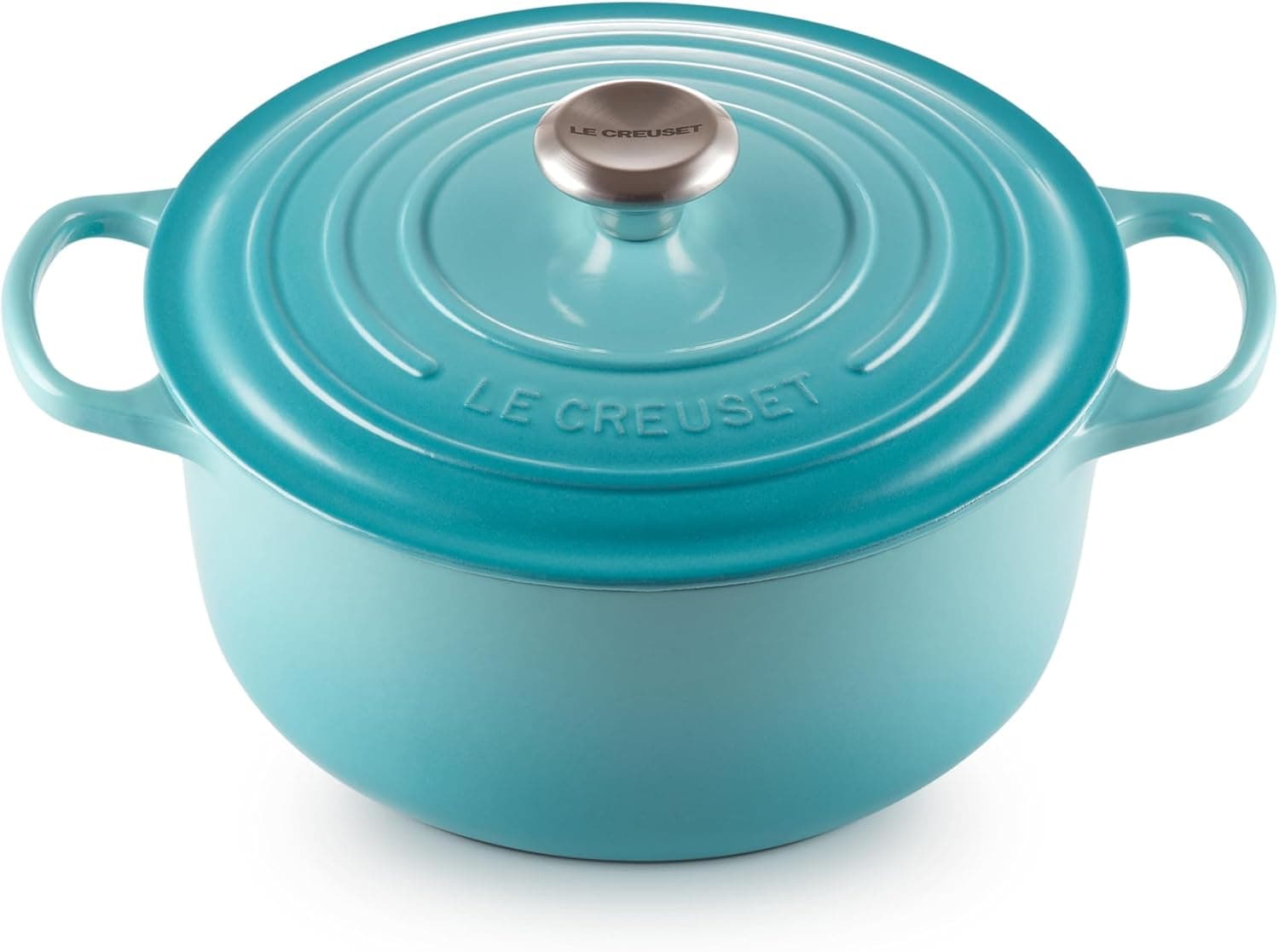 Le Creuset Enameled Cast Iron Signature Round Dutch Oven, 5.5 qt., Caribbean: Home &amp; Kitchen — Easter Gifts gift idea