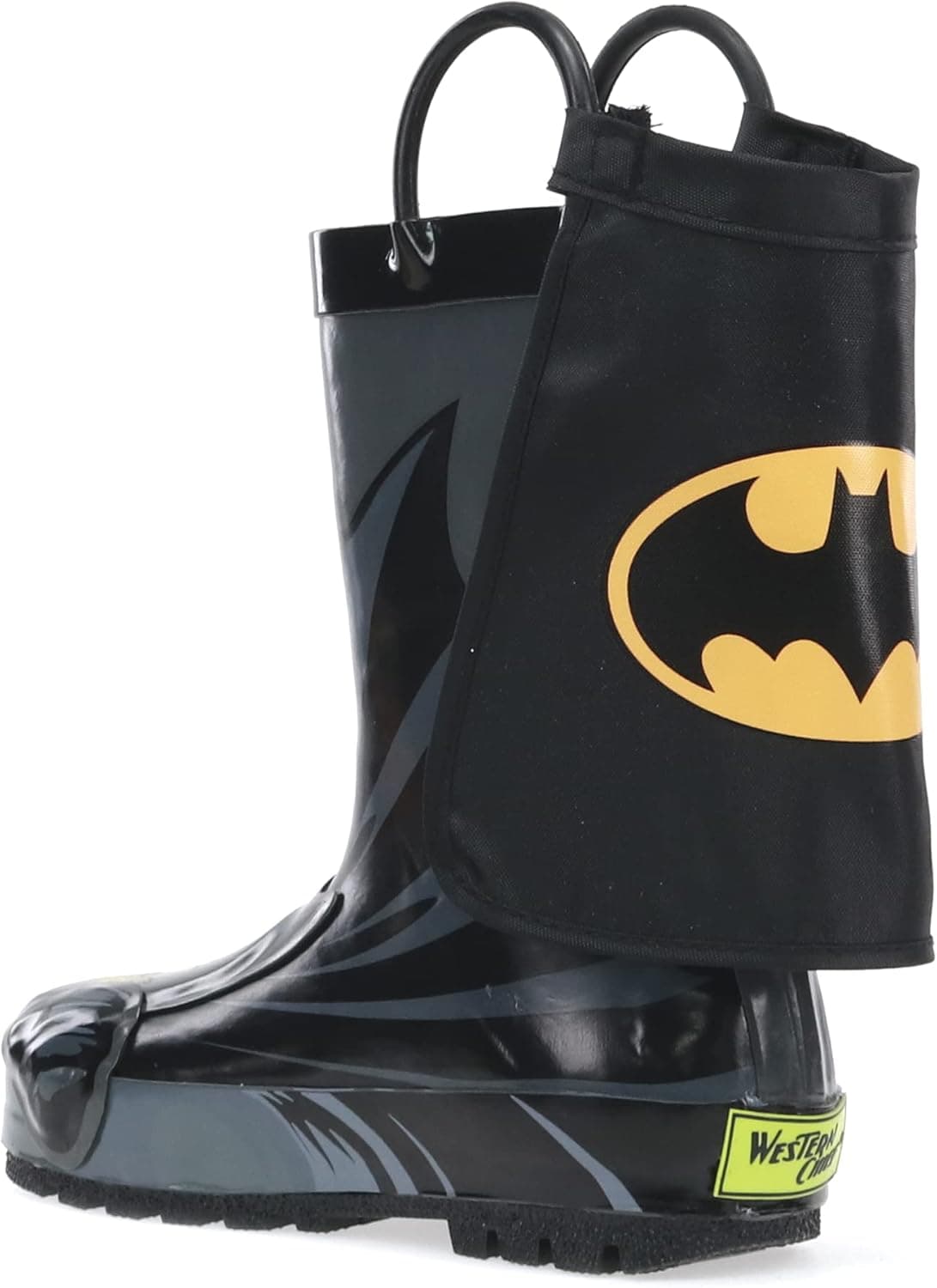 Western Chief Boys Batman Waterproof Rain Boots with Easy Pull Handles thumbnail 3