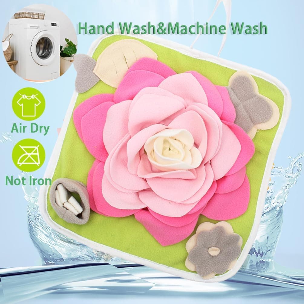 Rabbit Foraging Mat Snuffle Mat for Small Animals in Pink thumbnail 3