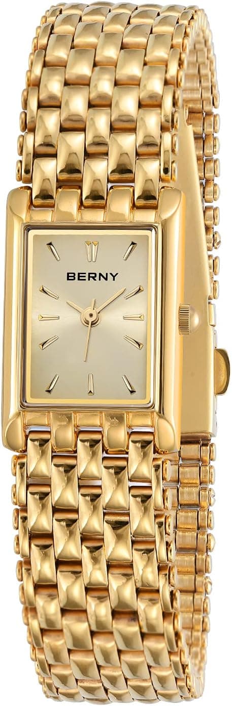 BERNY Gold Women's Quartz Watch with Stainless Steel Band — Spring Gift Ideas gift idea