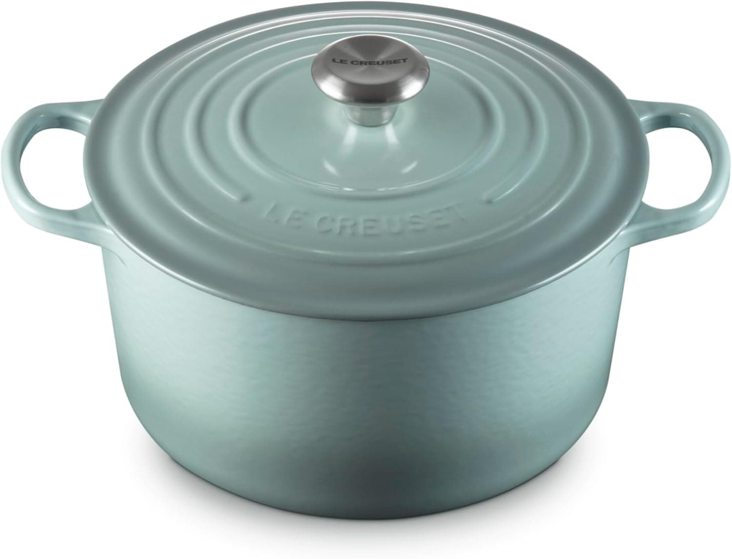 Le Creuset Enameled Cast Iron Signature Deep Round Oven, 6.5 qt., Sea Salt: Home &amp; Kitchen image 1