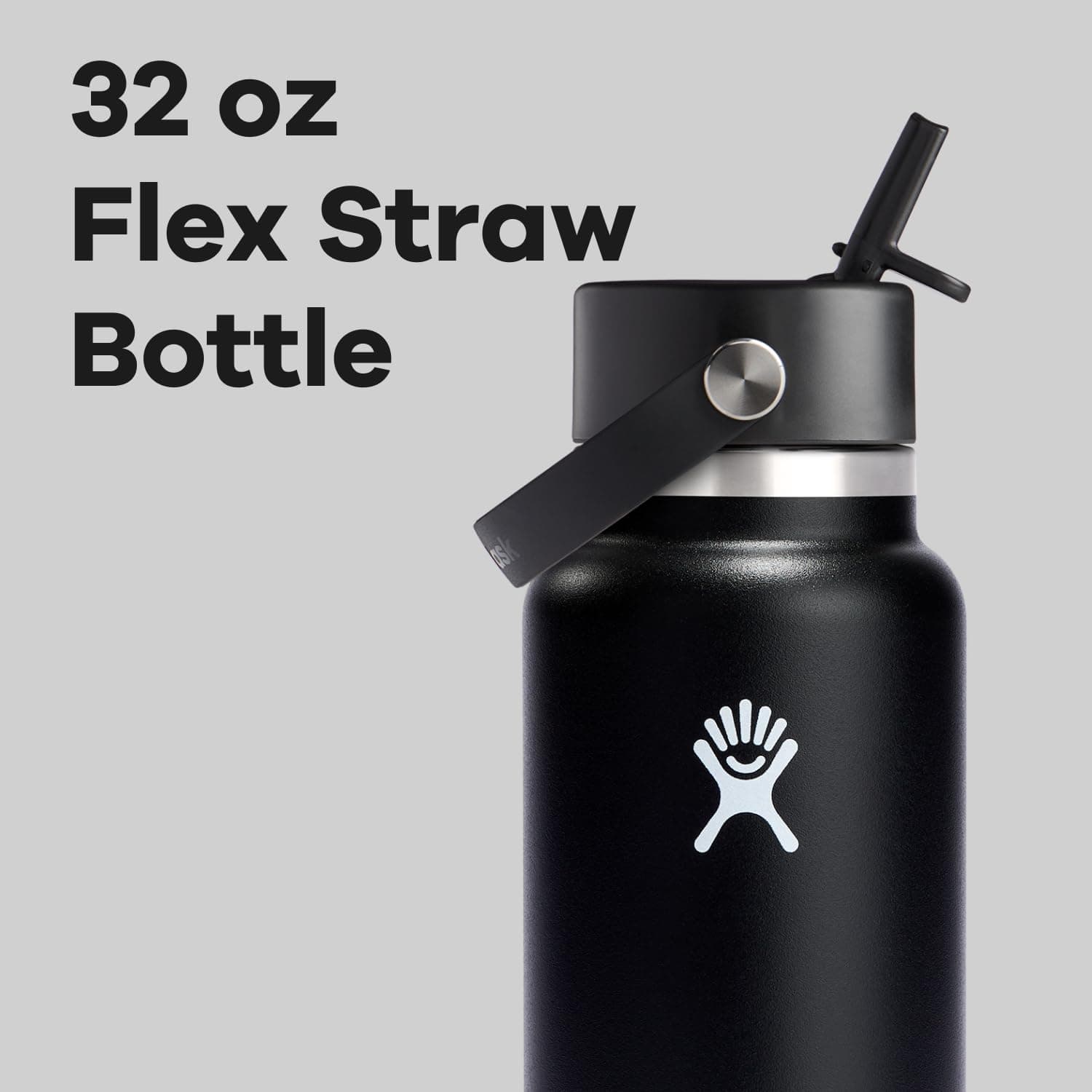 Hydro Flask Water Bottle - 32 oz Insulated Stainless Steel with Wide Straw Lid thumbnail 3