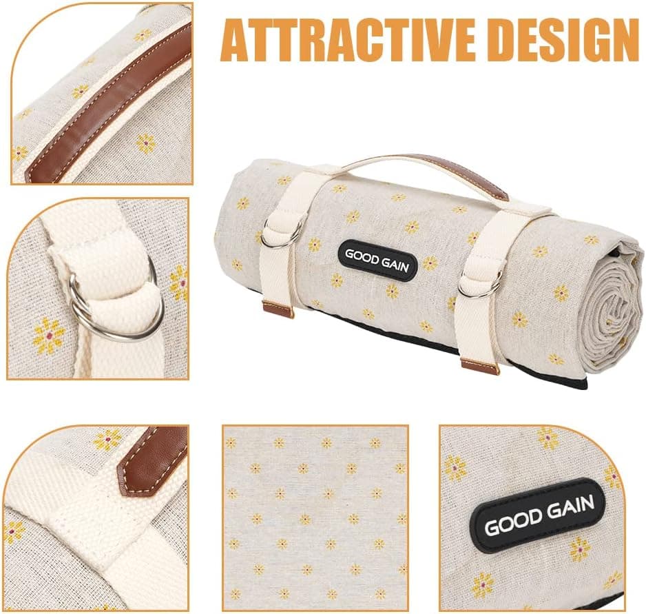 Waterproof Sand-Free Picnic Blanket with Carry Strap thumbnail 3