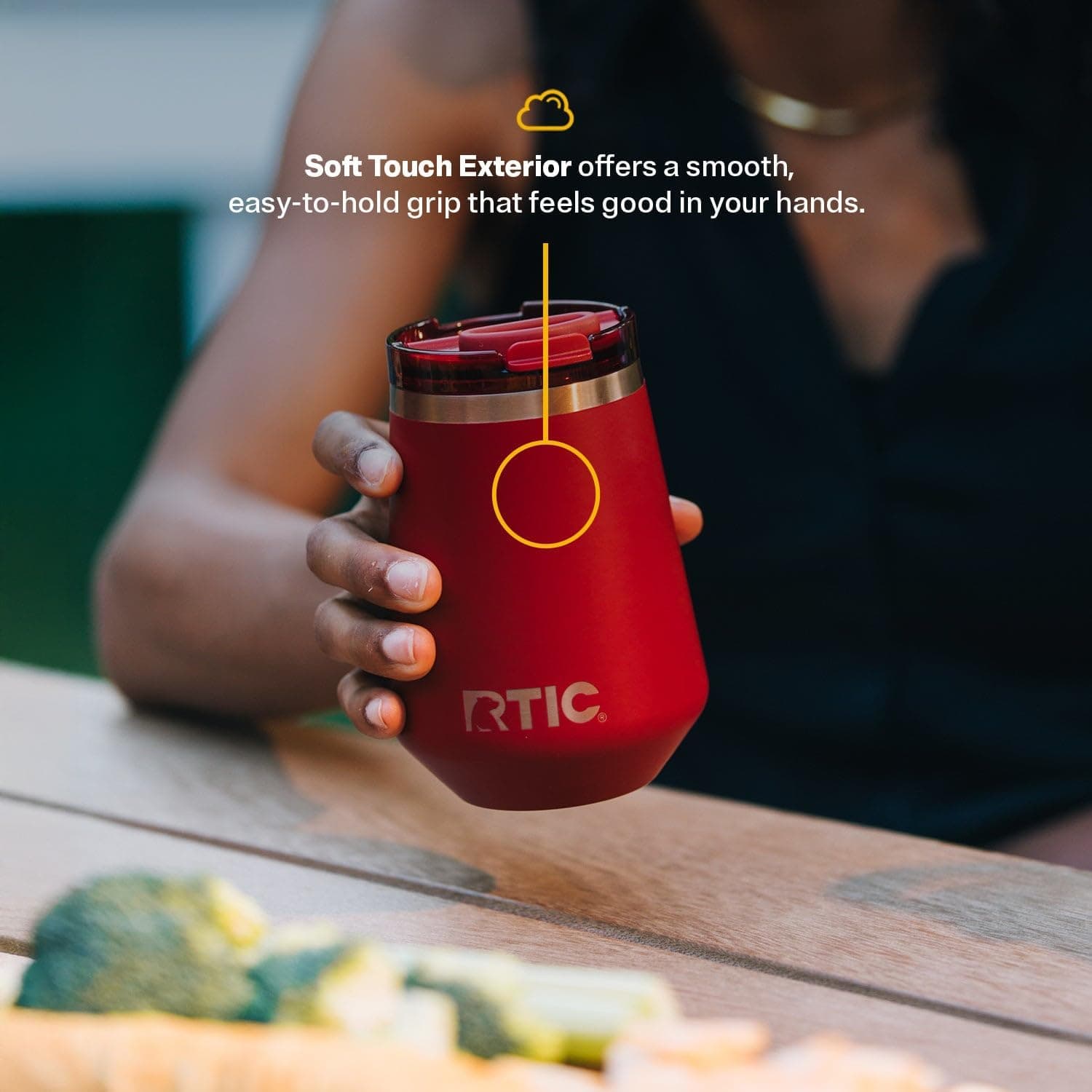 RTIC Happy Hour 12oz Wine Tumbler with Lid thumbnail 5