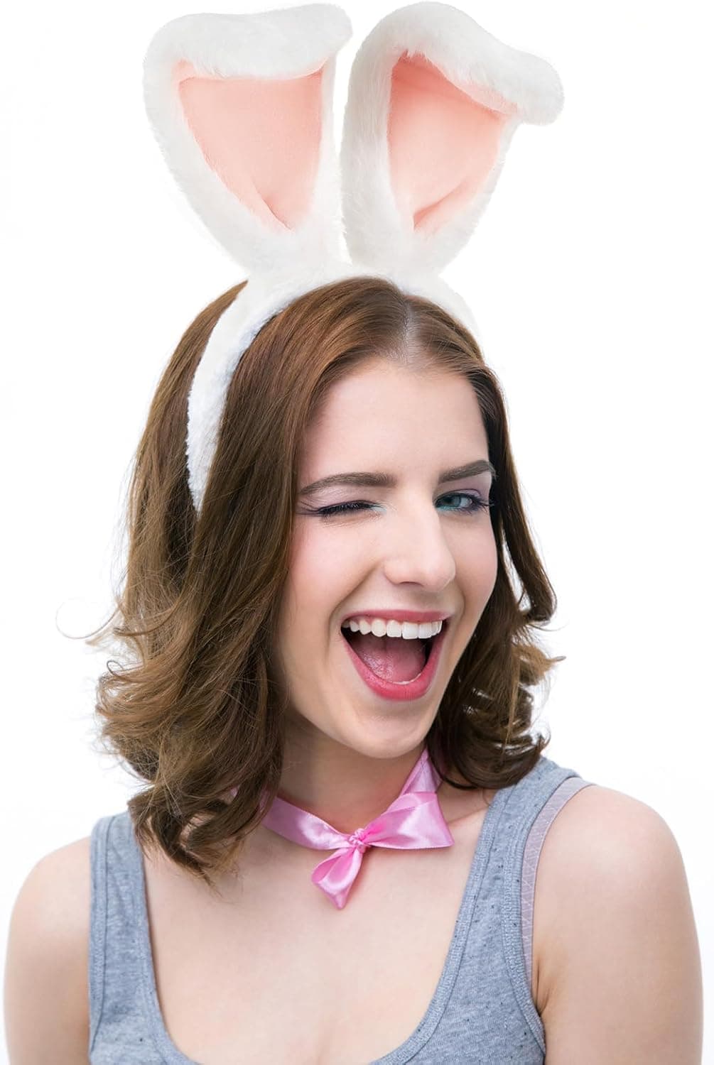 Easter Bunny Ears Headband with Tail Costume Accessories thumbnail 5