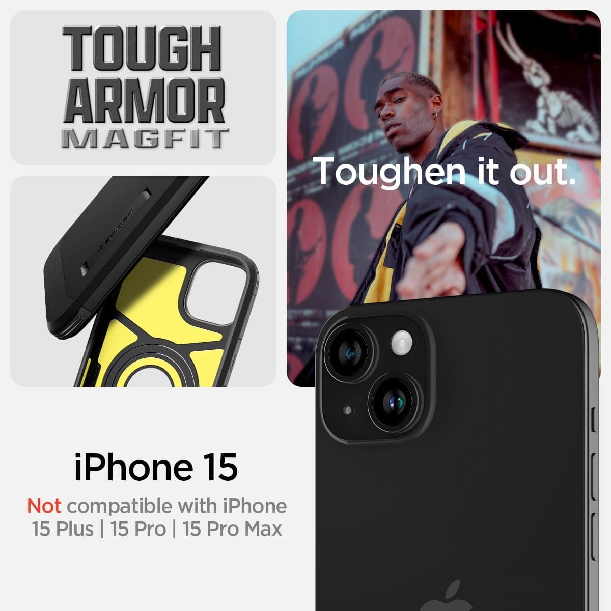 Spigen Tough Armor MagFit iPhone 15 Case thumbnail 2