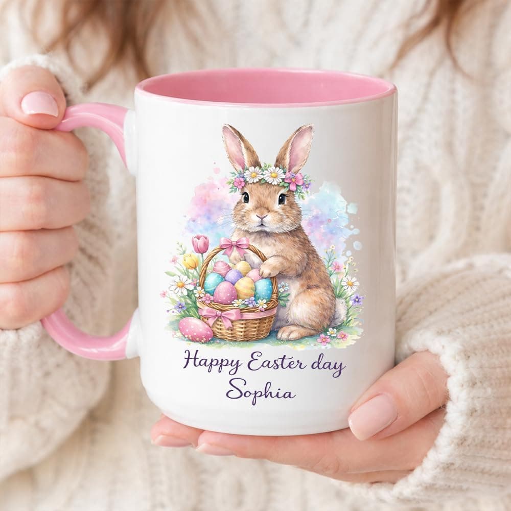 Personalized Easter Bunny Coffee Mug thumbnail 2