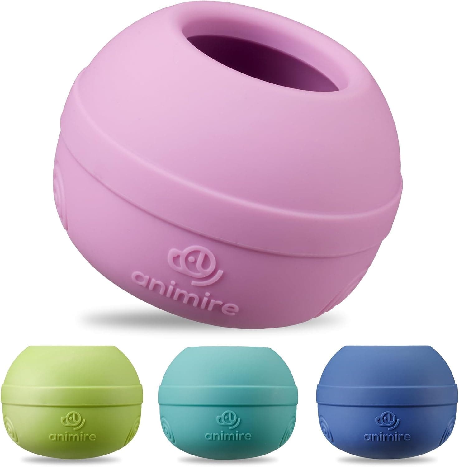 Pet Supplies : Animire Long-Lasting Interactive Dog Lick Toy, Stuffable Dog Enrichment to Keep Dogs Busy, Wobbly Treat Dispensing Freezable Chew Toys, Food-Grade Safe (Pastel Purple,M) : Amazon.com image 1