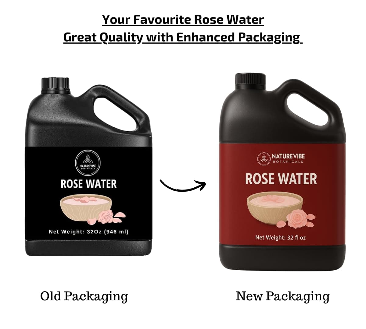 Naturevibe Botanicals Pure Rose Water Toner 32 oz thumbnail 2