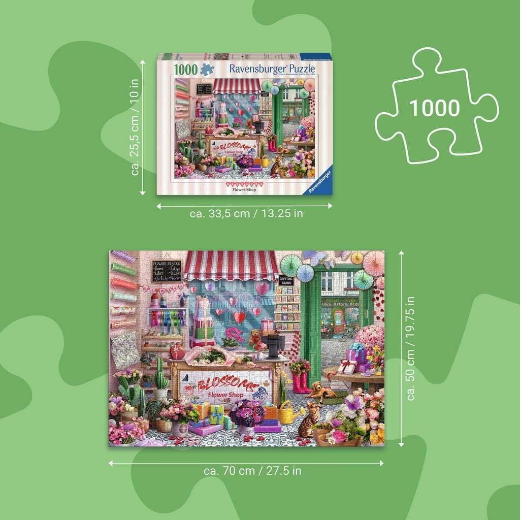 Ravensburger Blossoms Flower Shop 1000 Piece Puzzle thumbnail 3