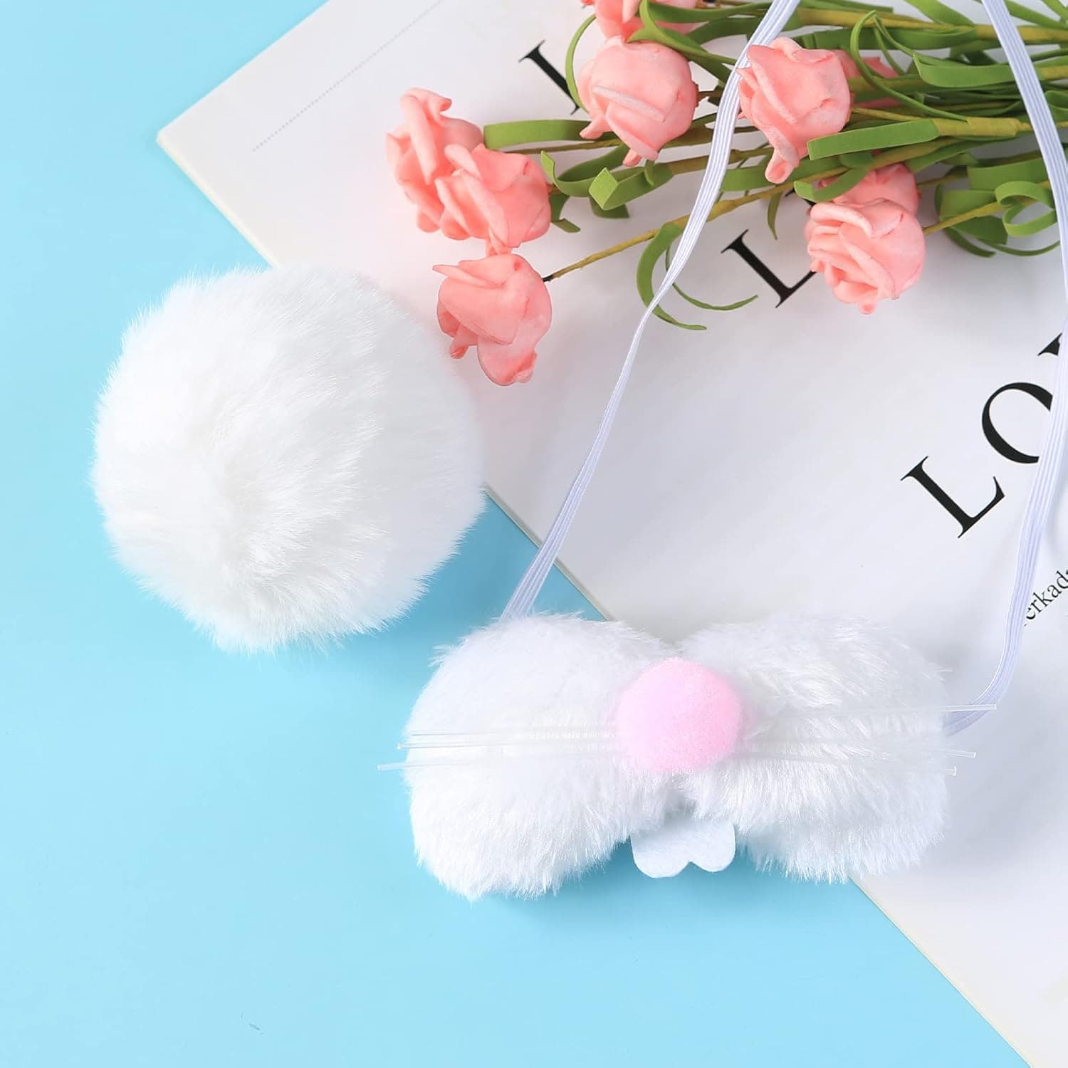 Fancheer Plush Bunny Nose Tail Set thumbnail 5