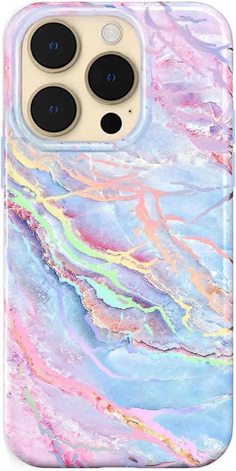 VELVET CAVIAR for iPhone 14 Pro Case Marble - Girly Cute Protective Cover for Women - Compatible with MagSafe - 10ft Drop Tested - Holographic, Blue, Pink : Cell Phones &amp; Accessories — Easter Gifts gift idea