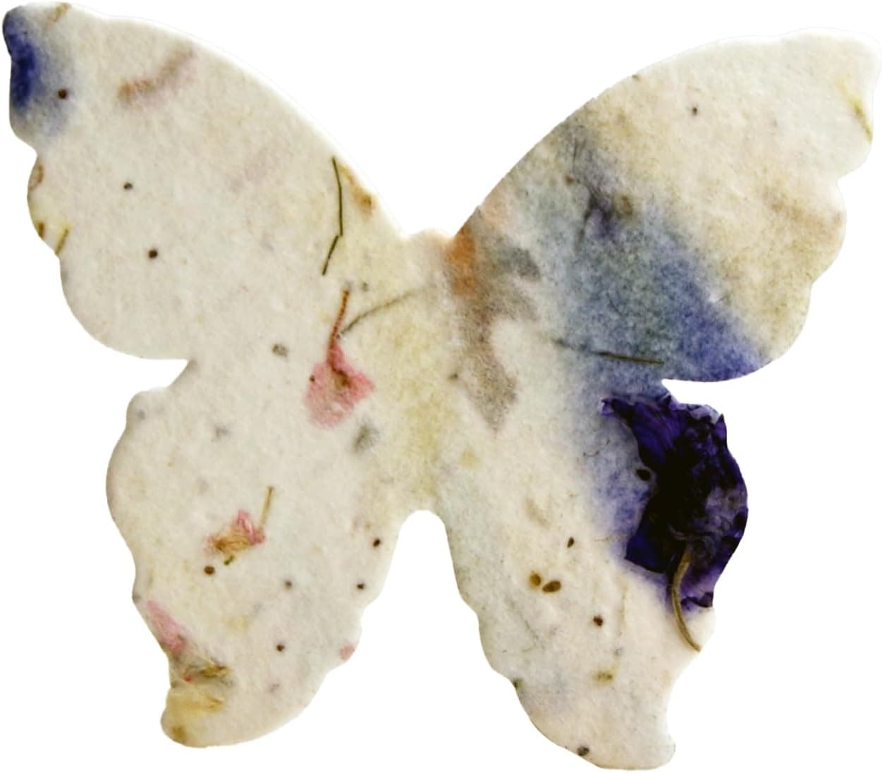 Of The Earth Handmade Paper - Wildflower Seed Paper Butterfly Shape - Large 3" - Set of 24 (45s Purple Recycled) : Patio, Lawn &amp; Garden thumbnail 4