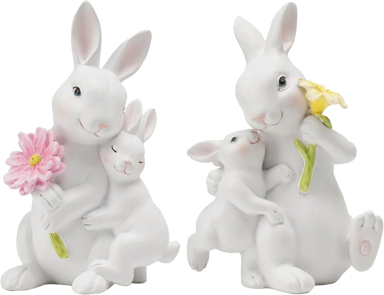 Braxio Easter Bunny Family Figurine Set of 2 image 1