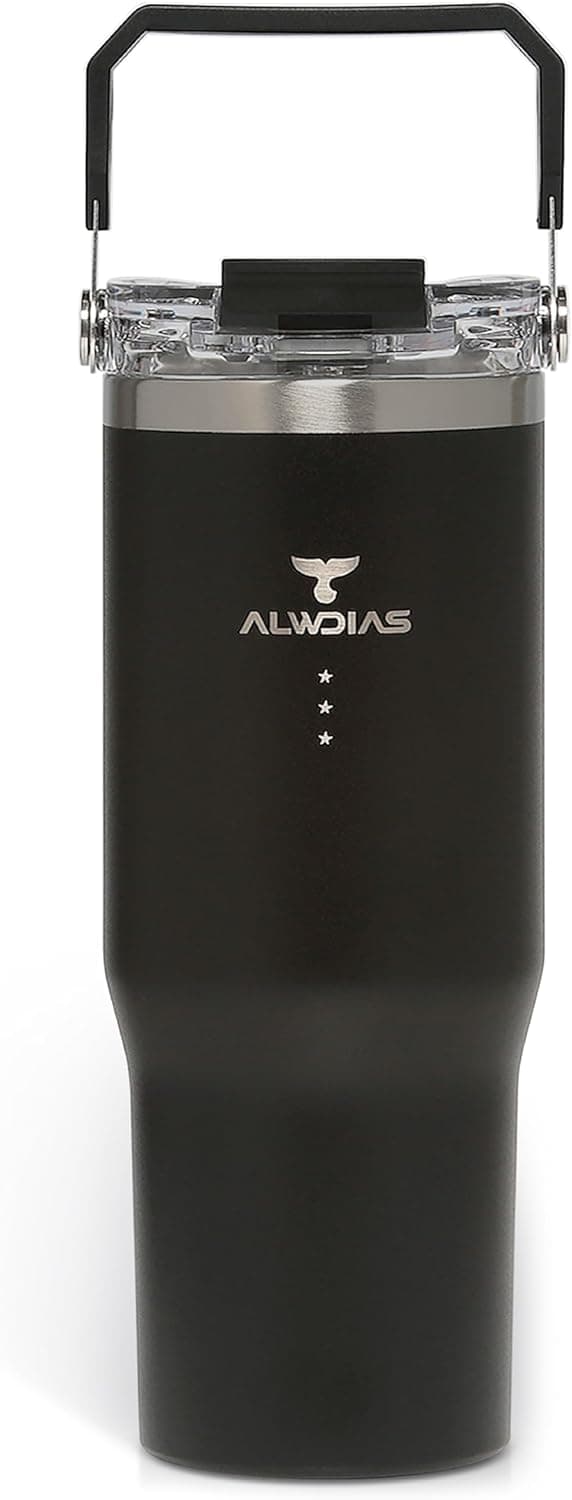 Alwdias Samsta 32oz Leak-Proof Insulated Tumbler with Dual-Lid Design — Spring Gift Ideas gift idea