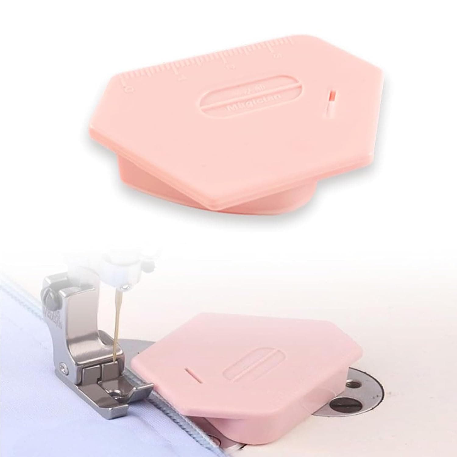 Magnetic Seam Guide for Sewing Machine in Pink image 1