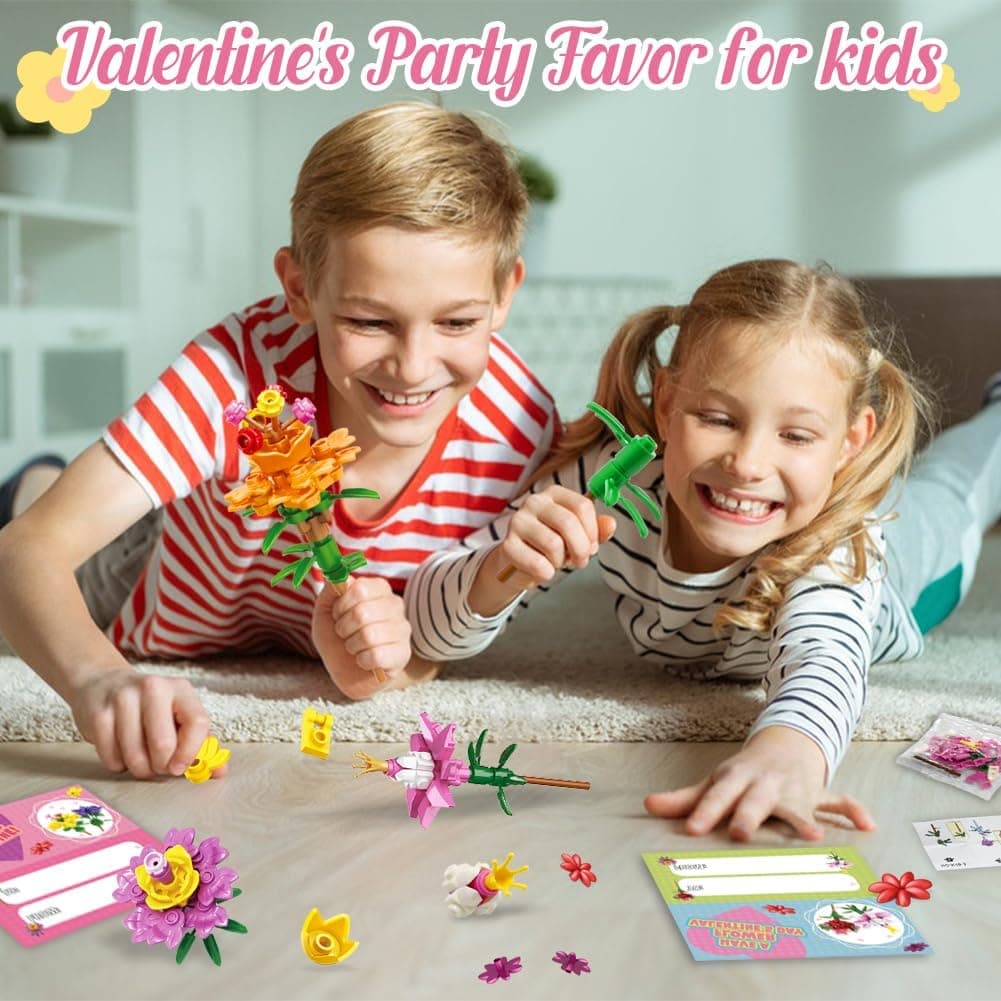 UMEELR Flowers Building Blocks - 24 Pack DIY Easter Egg Surprises thumbnail 5