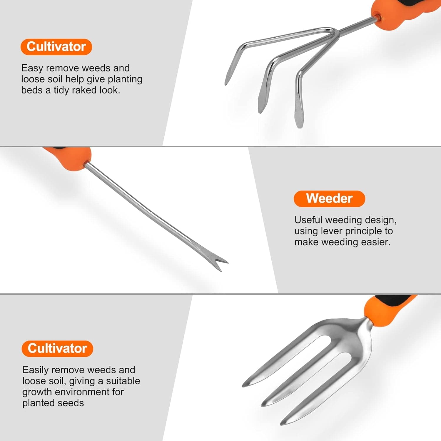 CHRYZTAL Stainless Steel Gardening Tool Set thumbnail 3