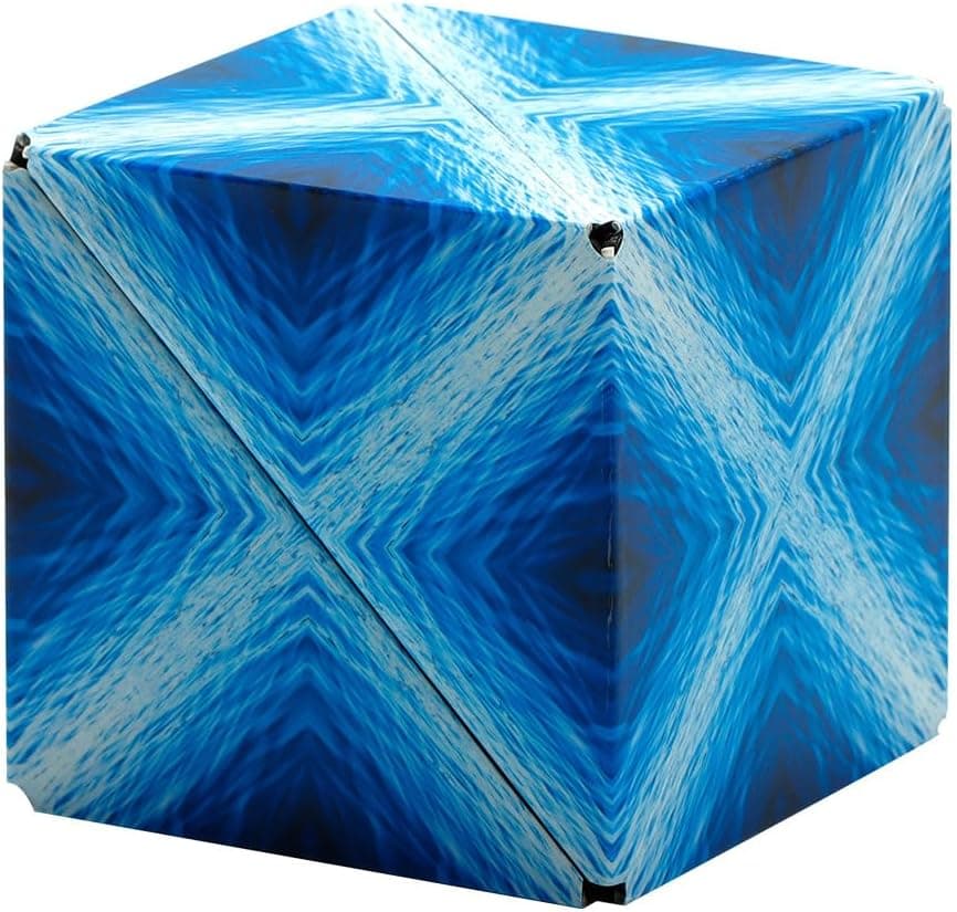 Shashibo Shape Shifting Box - STEM Fidget Toy with Ultra Strong Magnets - Sensory Puzzle Cube Transforms Into 100+ Shapes, Easter Basket Stuffers Gift for Kids, Teens, and Adults (Blue Planet) : Toys &amp; Games thumbnail 4