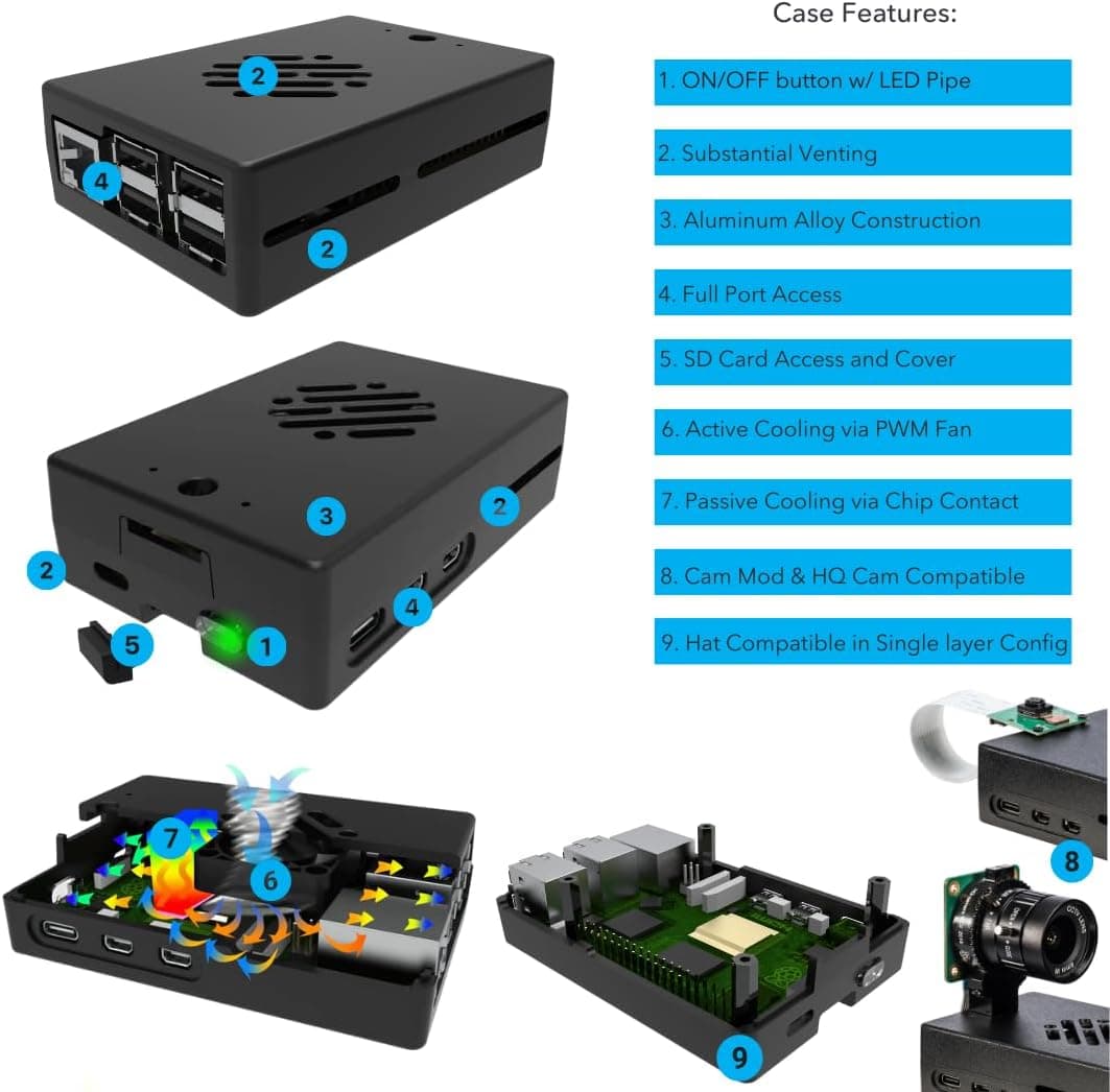 Vilros Raspberry Pi 5 Starter Kit MAX thumbnail 4