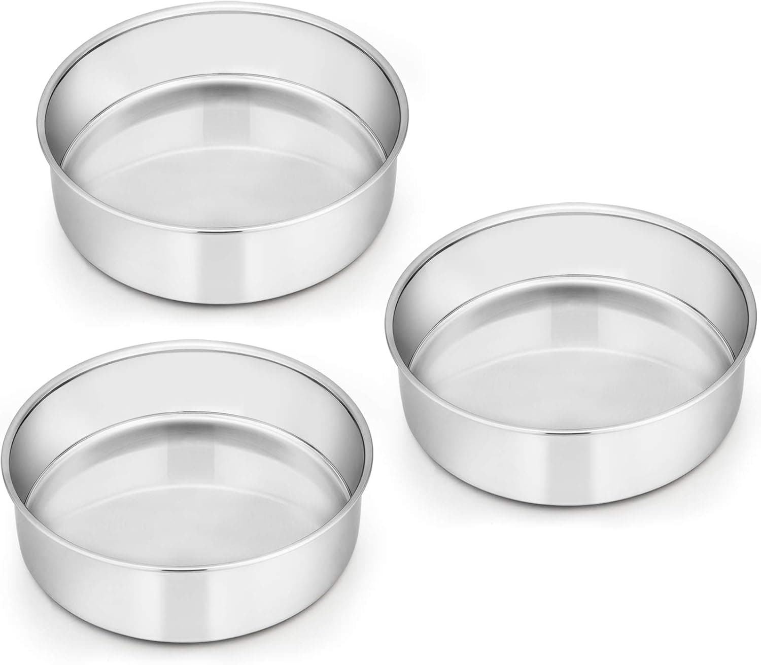 E-far 6 Inch Cake Pan Set of 3 - Stainless Steel Round Baking Pans — Easter Gifts gift idea